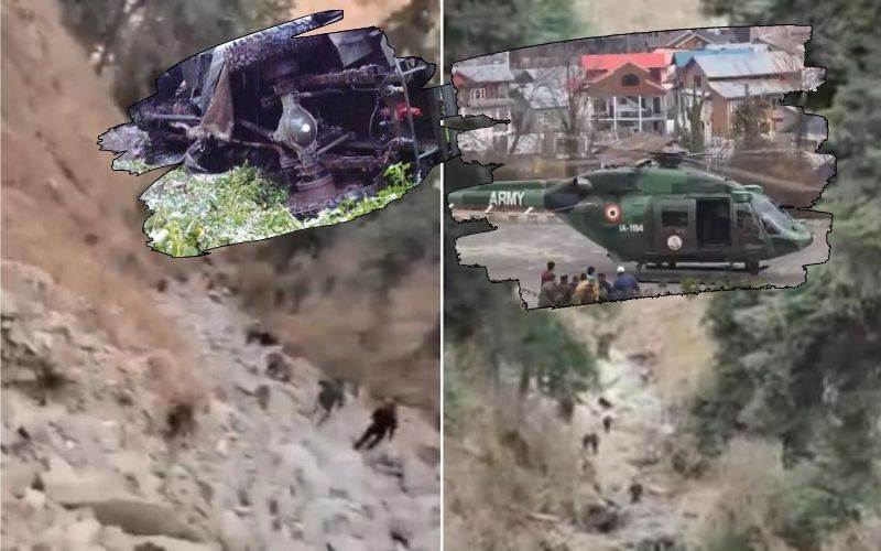 ڈوڈہ میں فوجی گاڑی  کھائی میں گری۔ 10 فوجی اہلکار ہلاک  دیگر زخمی 